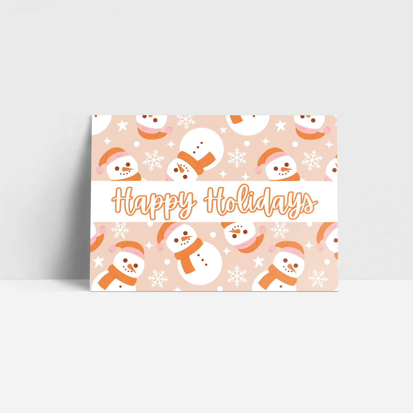 4" X 6" SNOWMAN CHRISTMAS THANK YOU CARDS