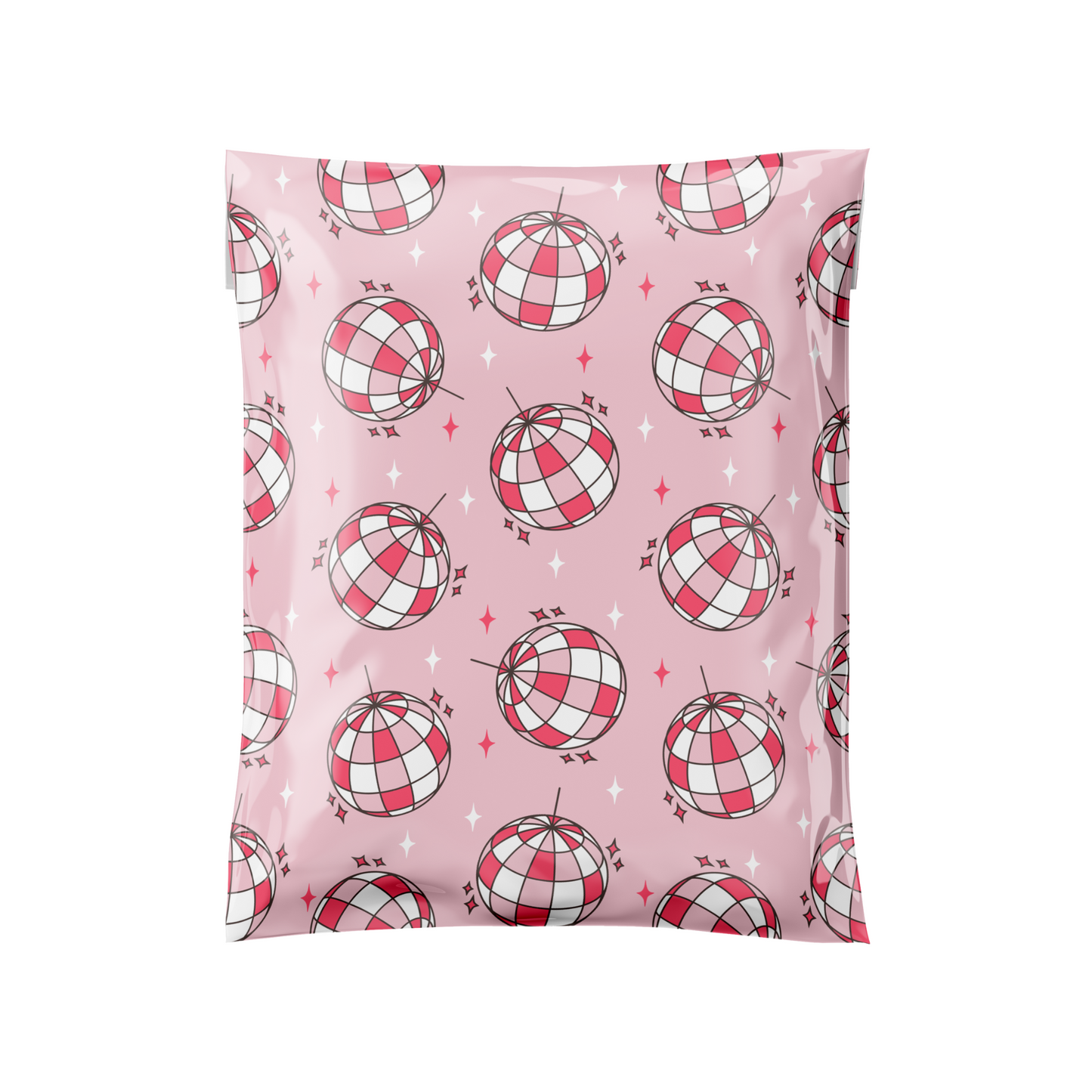 10X13 POLY MAILER - GROOVY PINK DISCO