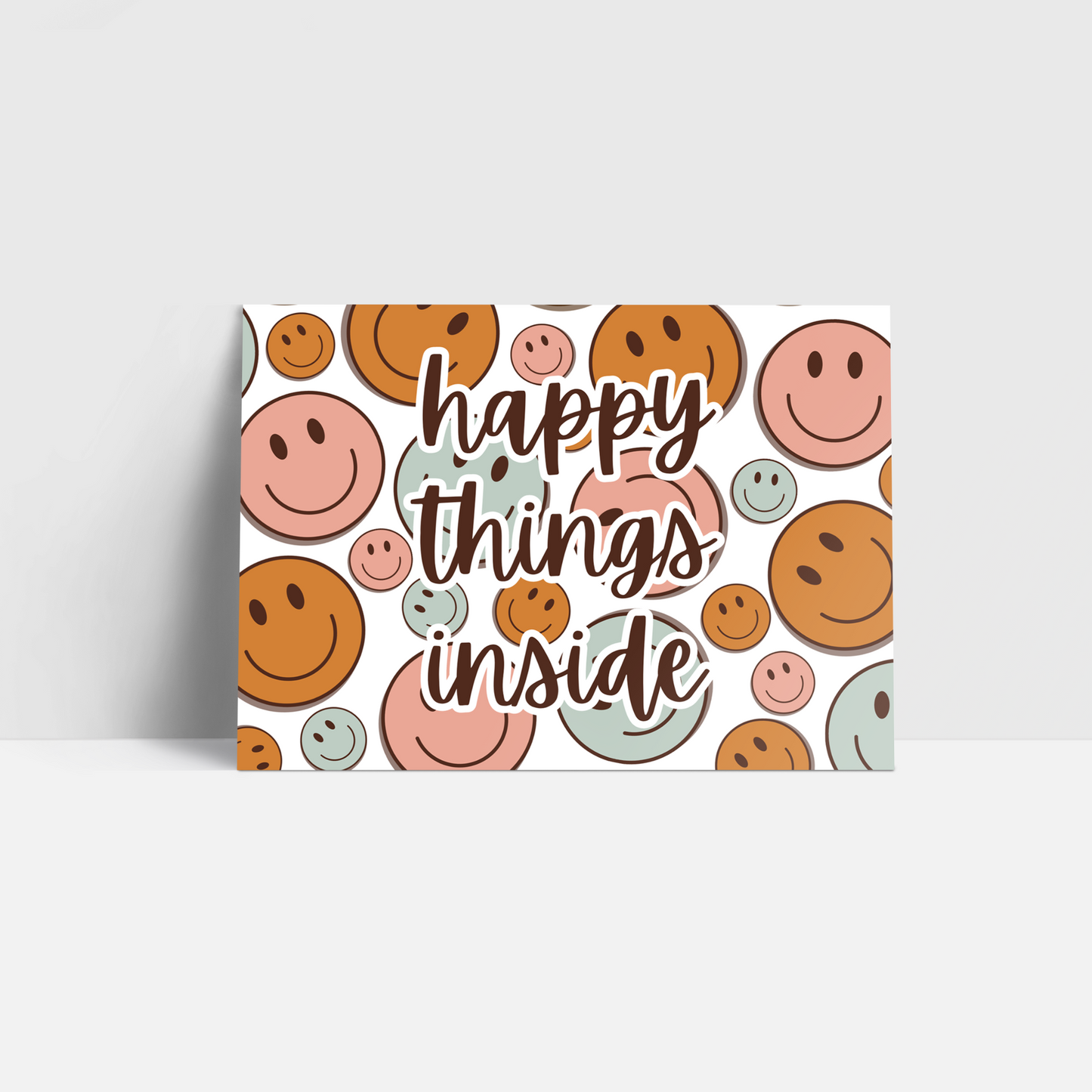 HAPPY SMILEY THANK YOU CARDS