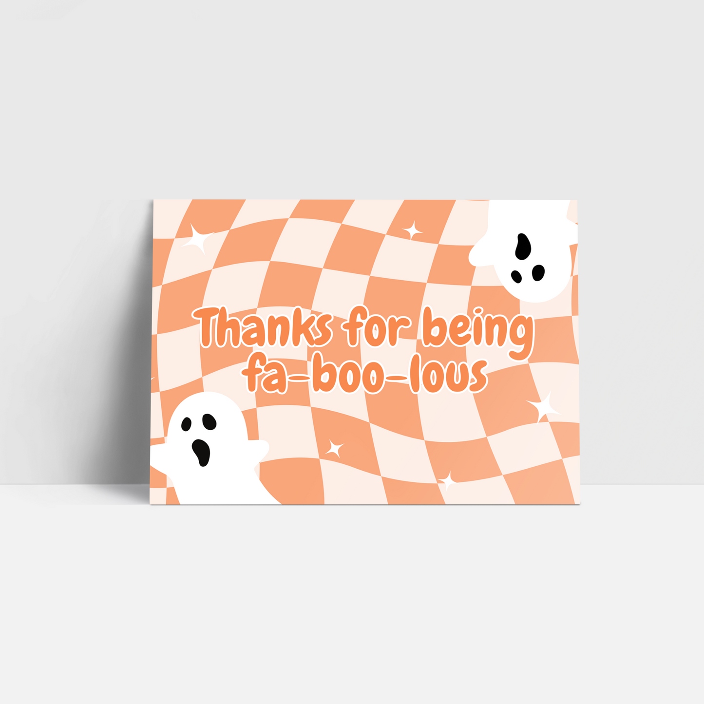 BOO GHOST THANK YOU CARDS