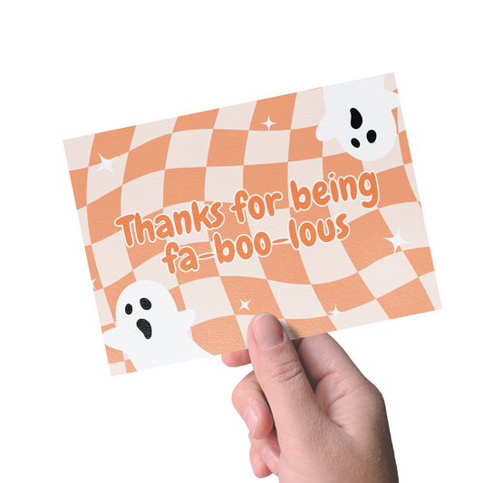 BOO GHOST THANK YOU CARDS