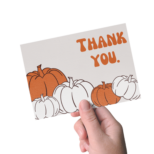 PUMPKIN THANK YOU CARDS