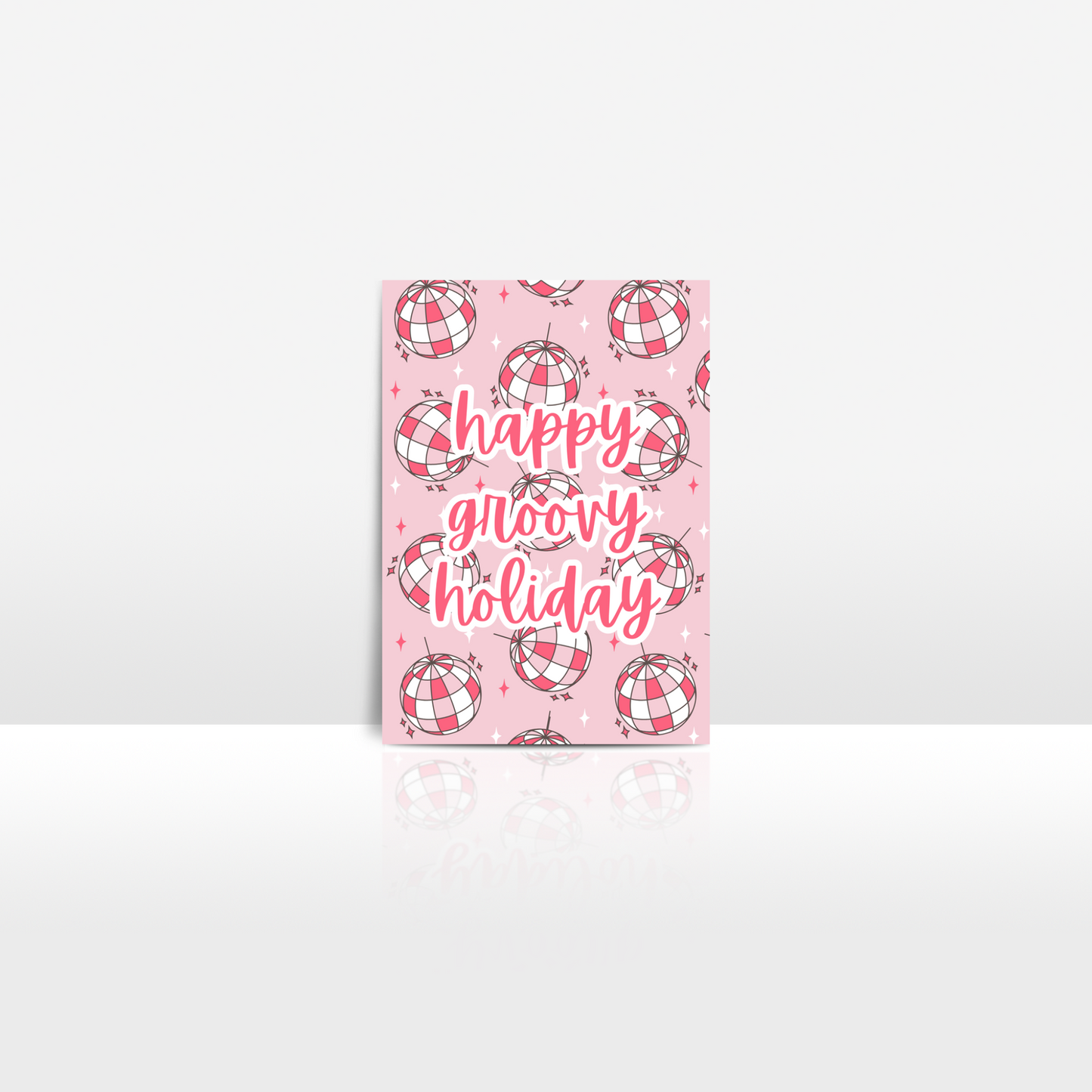 GROOVY PINK DISCO THANK YOU CARDS