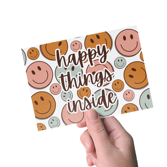 HAPPY SMILEY THANK YOU CARDS